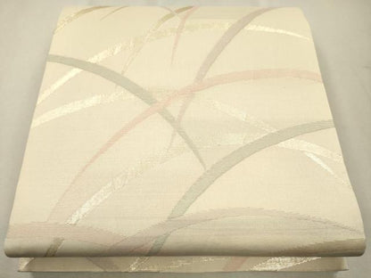 平和屋着物＊夏物 六通柄袋帯 芝草文 金糸 正絹 逸品 CAAV4811eg