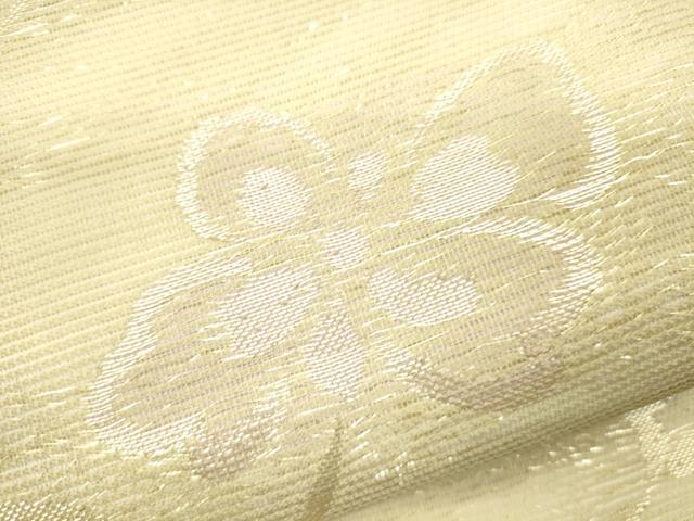 平和屋着物＊夏物 六通柄袋帯 草花文 金銀糸 正絹 逸品 CAAV4832eg