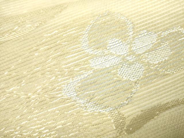平和屋着物＊夏物 六通柄袋帯 草花文 金銀糸 正絹 逸品 CAAV4832eg