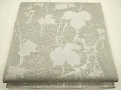 平和屋着物＊夏物 西陣 六通柄 本袋帯 蔦の葉文 銀糸 正絹 逸品 CAAV4845eg