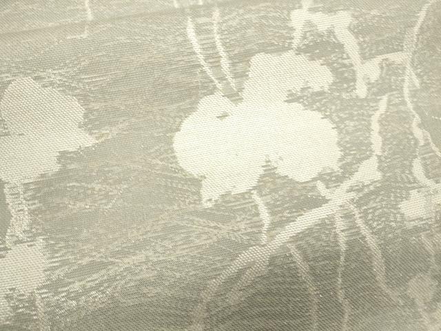 平和屋着物＊夏物 西陣 六通柄 本袋帯 蔦の葉文 銀糸 正絹 逸品 CAAV4845eg