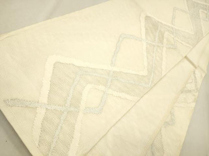 平和屋着物＊夏物 六通柄袋帯 吉祥文 銀糸 正絹 逸品 CAAV4858eg