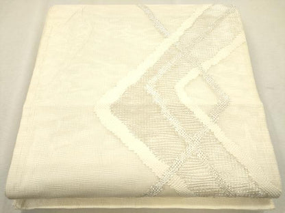 平和屋着物＊夏物 六通柄袋帯 吉祥文 銀糸 正絹 逸品 CAAV4858eg