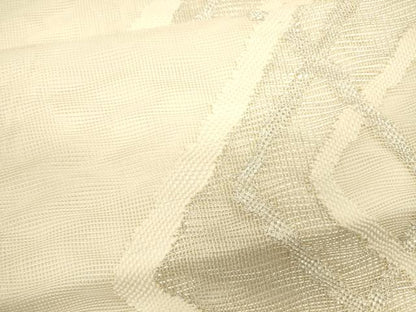 平和屋着物＊夏物 六通柄袋帯 吉祥文 銀糸 正絹 逸品 CAAV4858eg