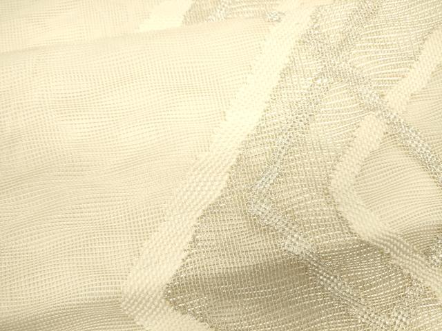 平和屋着物＊夏物 六通柄袋帯 吉祥文 銀糸 正絹 逸品 CAAV4858eg