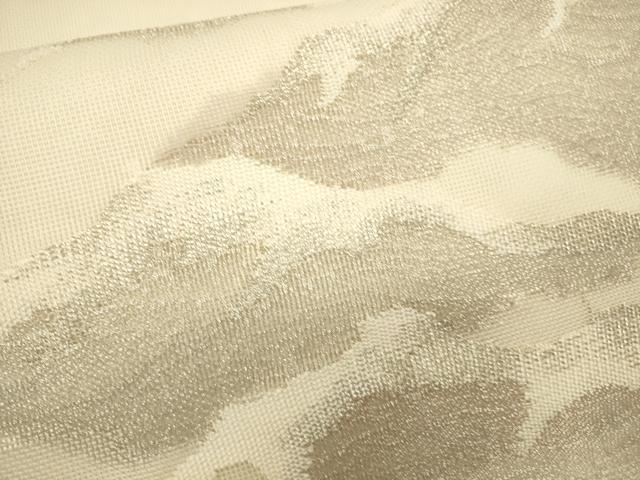 平和屋着物＊夏物 太鼓柄 本袋帯 立波文 銀糸 正絹 逸品 CAAV4860eg