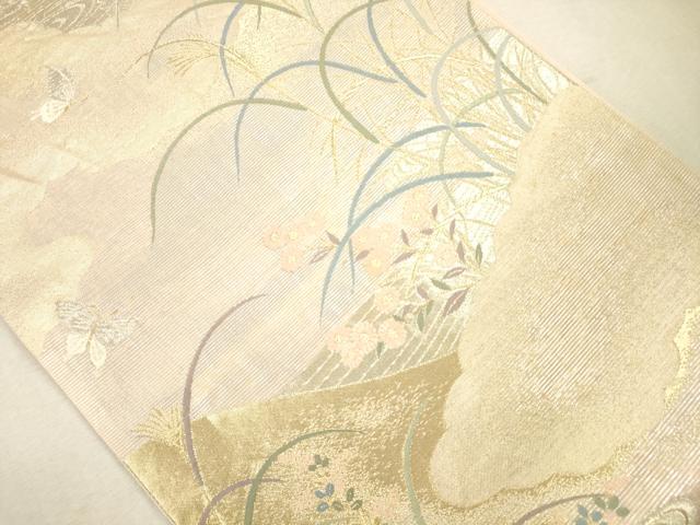 平和屋着物＊夏物 六通柄袋帯 初夏の微風 金銀糸 正絹 逸品 CAAV4875eg