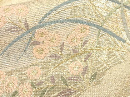 平和屋着物＊夏物 六通柄袋帯 初夏の微風 金銀糸 正絹 逸品 CAAV4875eg