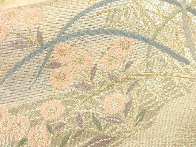 平和屋着物＊夏物 六通柄袋帯 初夏の微風 金銀糸 正絹 逸品 CAAV4875eg