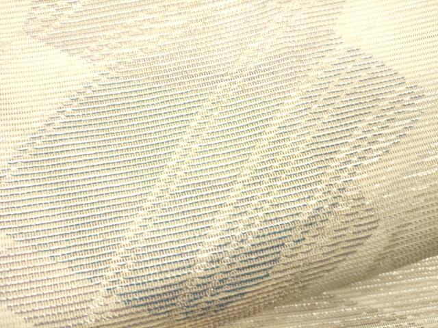 平和屋着物＊夏物　六通柄袋帯　色紙重ね文　銀糸　正絹　逸品　CAAV4890eg