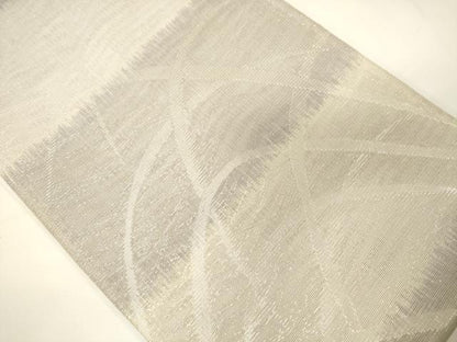 平和屋着物＊夏物　六通柄袋帯　芝草文　銀糸　正絹　逸品　CAAV4941eg