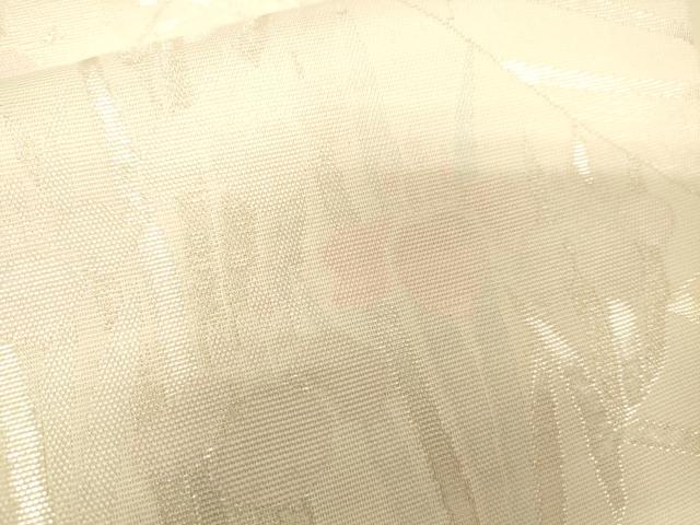 平和屋着物＊夏物 六通柄袋帯 草花文 金銀糸 正絹 逸品 CAAV4942eg