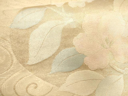 平和屋着物＊夏物 六通柄袋帯 流水草花文 金銀糸 正絹 逸品 CAAV5071eg