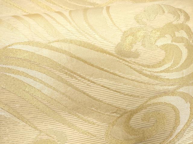 平和屋着物＊夏物 六通柄袋帯 流水文 金糸 正絹 逸品 CAAV5086eg