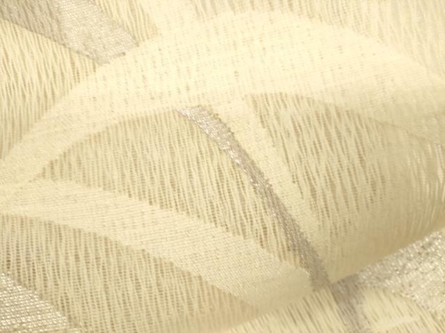 平和屋着物＊夏物 太鼓柄袋帯 芝草文 銀糸 正絹 逸品 CAAV5087eg