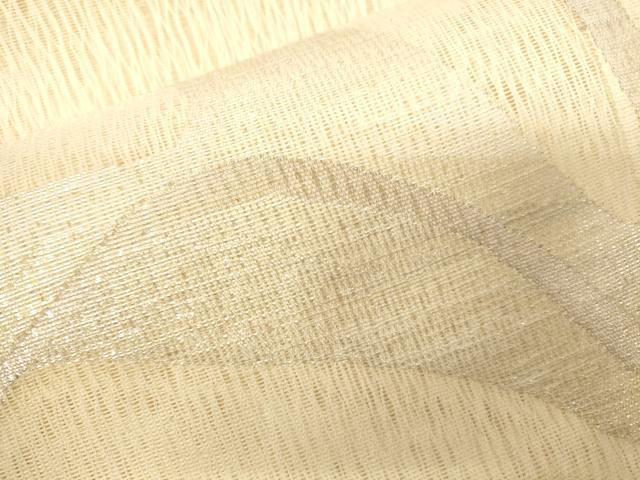平和屋着物＊夏物 太鼓柄袋帯 芝草文 銀糸 正絹 逸品 CAAV5087eg
