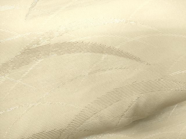 平和屋着物＊夏物 六通柄袋帯 芝草文 銀糸 正絹 逸品 CAAV5095eg