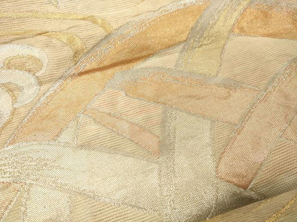 平和屋着物＊夏物　六通柄袋帯　籬流水文　金銀糸　正絹　逸品　CAAV5121eg