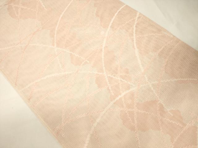平和屋着物＊夏物 六通柄袋帯 露芝文 銀糸 正絹 逸品 CAAV5124eg