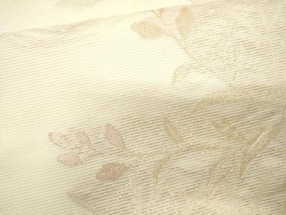 平和屋着物＊夏物　六通柄袋帯　草木文　金糸　正絹　逸品　CAAV5132eg