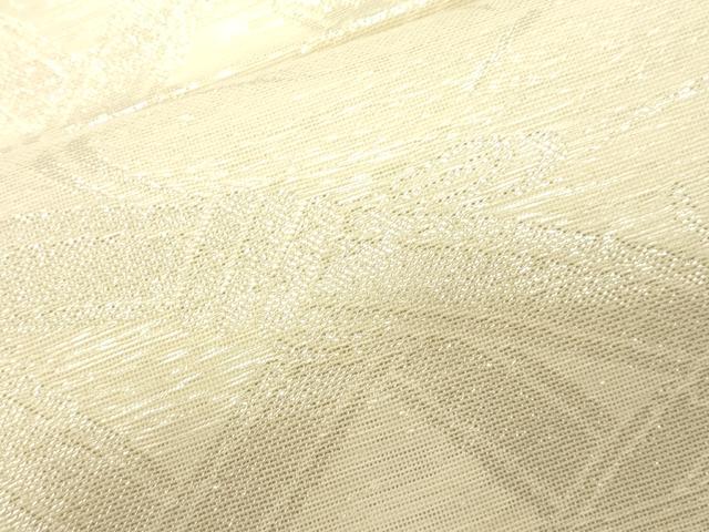 平和屋着物＊夏物 六通柄袋帯 籬芝草文 銀糸 正絹 逸品 CAAV5133eg