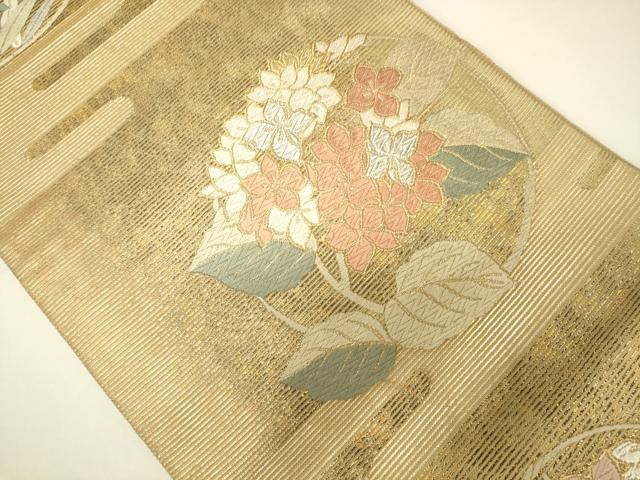 平和屋着物＊夏物 六通柄袋帯 唐織 夏風さそう 金銀糸 正絹 逸品 CAAV5136eg