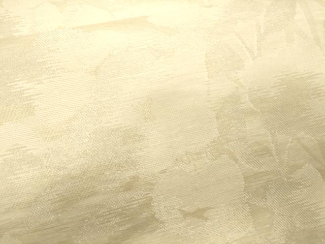 平和屋着物＊夏物 六通柄袋帯 草花文 銀糸 正絹 逸品 CAAV5138eg