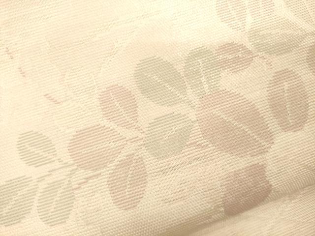 平和屋着物＊夏物　六通柄袋帯　流水草花文　銀糸　正絹　逸品　未使用　CAAV5148eg