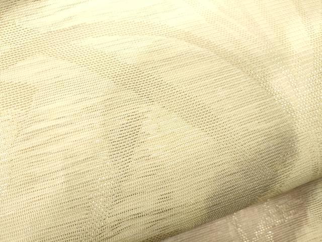 平和屋着物＊夏物　六通柄袋帯　霞草花文　金銀糸　正絹　逸品　CAAV5168eg