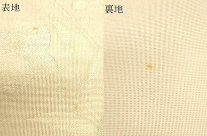 平和屋着物＊夏物　六通柄袋帯　草花文　金銀糸　正絹　逸品　CAAV5171eg