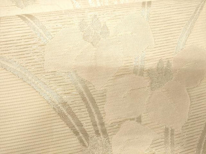 平和屋着物＊夏物　六通柄袋帯　杜若　銀糸　正絹　逸品　CAAV5173eg