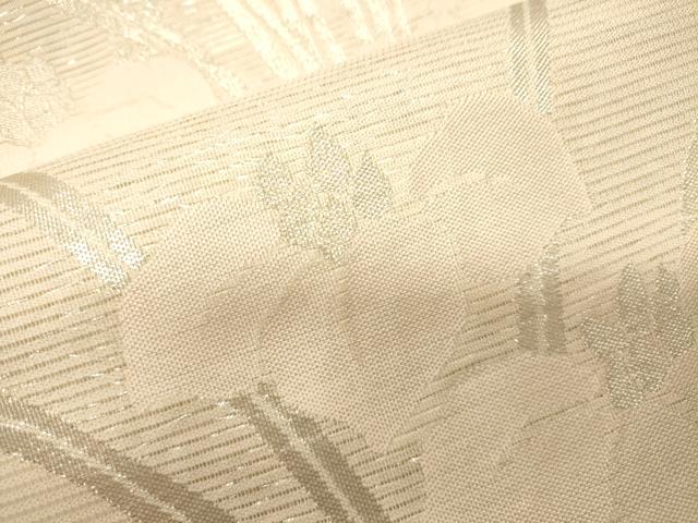 平和屋着物＊夏物　六通柄袋帯　杜若　銀糸　正絹　逸品　CAAV5173eg