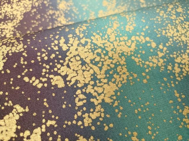 平和屋着物●両面　全通柄袋帯　本場縞大島紬　作家物　霞文　金彩　証紙付き　上代38万　正絹　逸品　CAAV5205yk