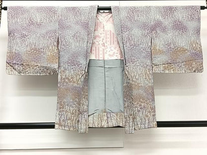 平和屋着物∞羽織 枝葉文 暈し染め 正絹 逸品 CAAV5637id