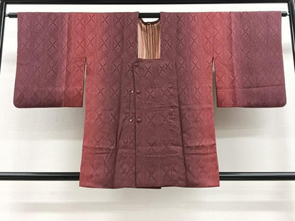 平和屋着物∞道行コート 霞文 暈し染め 正絹 逸品 CAAV5677id