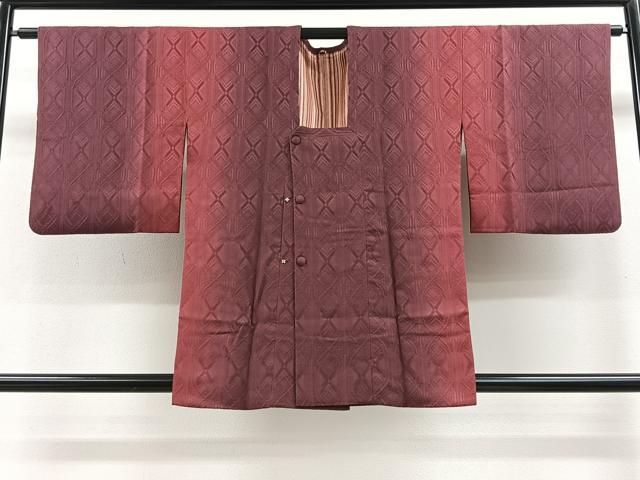 平和屋着物∞道行コート 霞文 暈し染め 正絹 逸品 CAAV5677id
