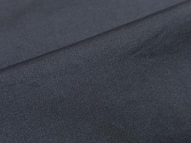 平和屋着物▽道行コート　雨コート　　鉄紺色　ロング丈　正絹　逸品　CAAV5687id