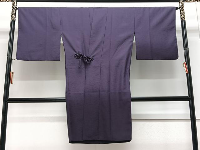 平和屋着物＃道中着　霞文　暈し染め　ロング丈　洗える着物　逸品　CAAV5689id