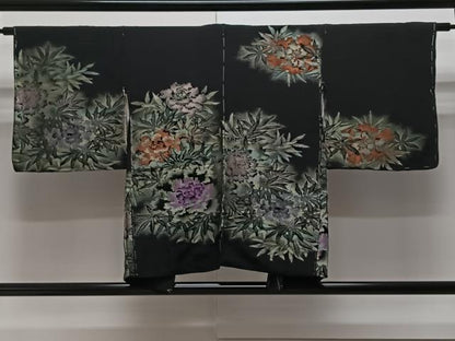 平和屋着物＃羽織　寿光織　枝花文　金銀糸　正絹　逸品　未使用　CAAV5694id