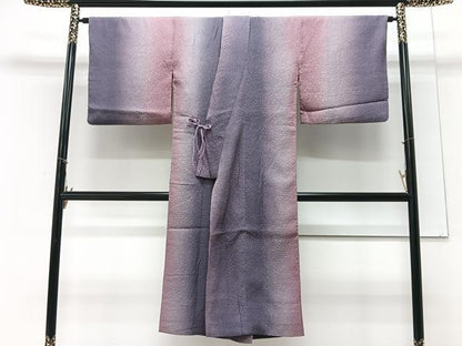 平和屋着物＃道中着　霞文　暈し染め　東急百貨店扱い　ロング丈　正絹　逸品　CAAV5707id