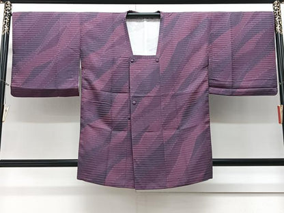 平和屋着物∞道行コート 霞文 暈し染め 正絹 逸品 CAAV5711id