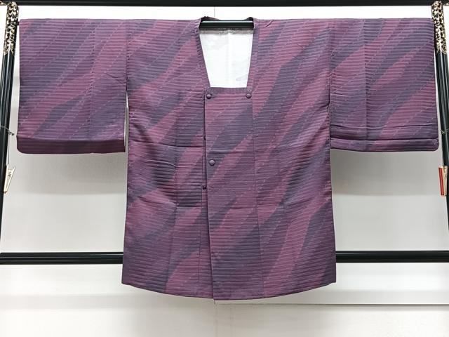 平和屋着物∞道行コート 霞文 暈し染め 正絹 逸品 CAAV5711id