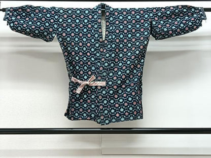平和屋着物●久留米絣　単衣　綿　蜀江絣　正絹　逸品　CAAV5715id