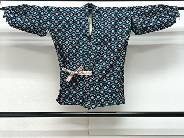 平和屋着物●久留米絣　単衣　綿　蜀江絣　正絹　逸品　CAAV5715id