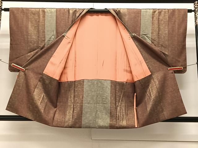 平和屋着物∞道行コート　霞間道　金彩　正絹　逸品　未使用　CAAV5719id