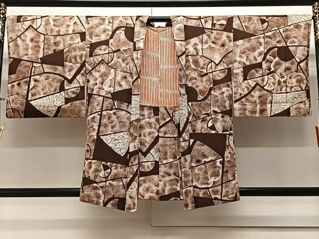 平和屋着物＃羽織　切嵌文　正絹　逸品　CAAV5723id