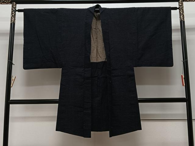 平和屋着物∞男性 長羽織 吉祥文 正絹 逸品 CAAV5733id