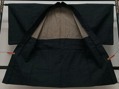 平和屋着物∞男性 長羽織 吉祥文 正絹 逸品 CAAV5733id