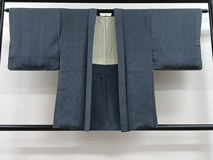 平和屋着物＃羽織　源氏香地紋　正絹　紺鼠色　逸品　未使用　CAAV5749id