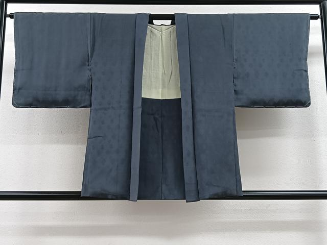 平和屋着物＃羽織　源氏香地紋　正絹　紺鼠色　逸品　未使用　CAAV5749id